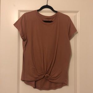Abercrombie knotted crew tee